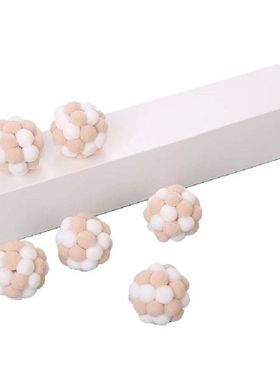 2019 New 6pcs Pet Cat Toys Colorful Handmade Bells Bouncy