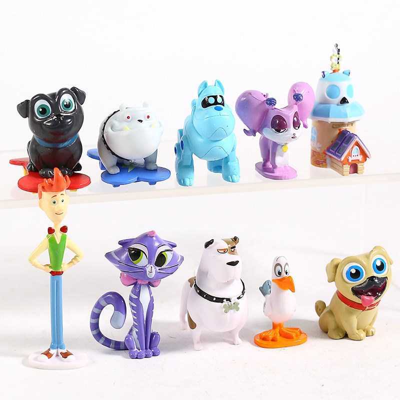 Bob dog and friends 10pcs Puppy Dog Pals Bingo Rolly pug pu-图1