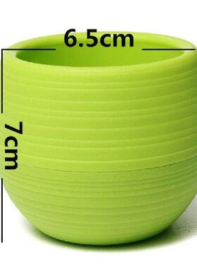 Colourful Mini Round Plastic Plant Flower Pot Garden Decor