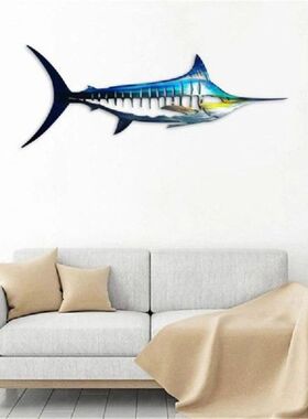 Metal Shark Wall Decor Art Ocean Fish Hanging Wall