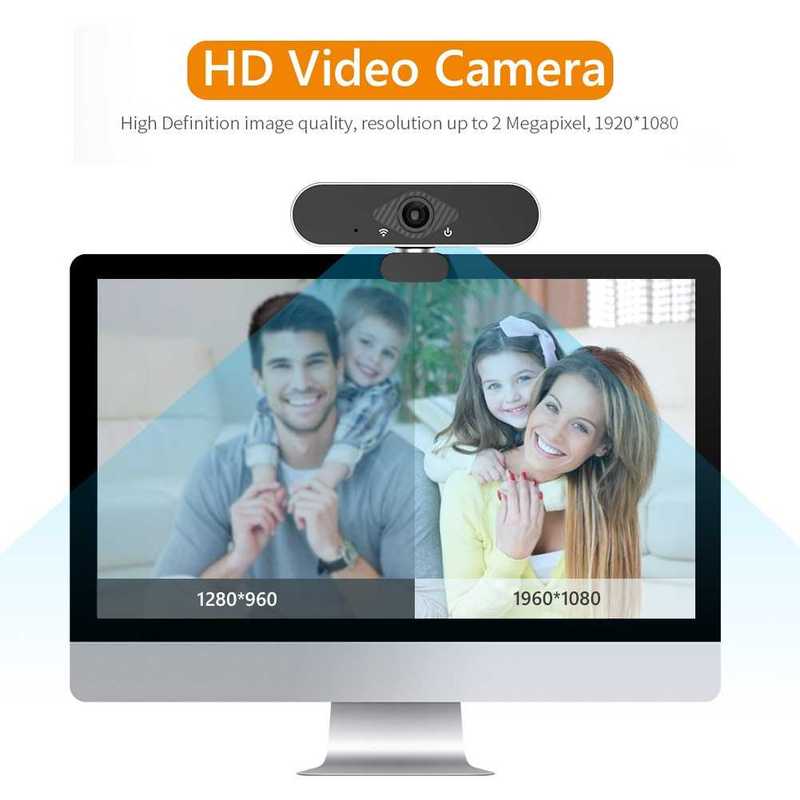 EP-028 1080P Full HD Webcam with Built-in HD Microphone USB - 图3