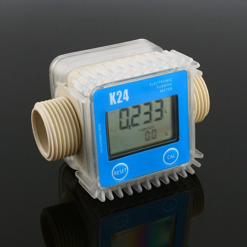 1 Pcs K24 Lcd Turbine Digital Fuel Flow Meter Widely Used Fo-图0