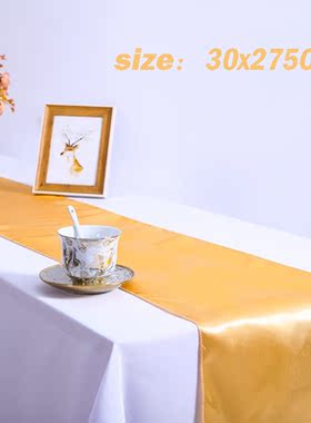 1pc Multi Color Satin Table Runner For Home Hotel Banquet We