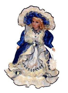 40cm Victorian Style Ceramic Dolls Collectible Beautiful