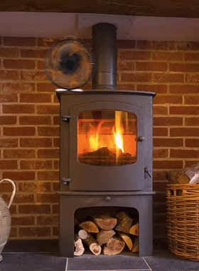 Wood Stove Fan Heat Powered 5 Blade Electric Fire Place