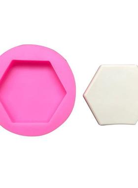 1pc DIY Stone Plaster Silicone Mold Hexagonal Fruit Plates