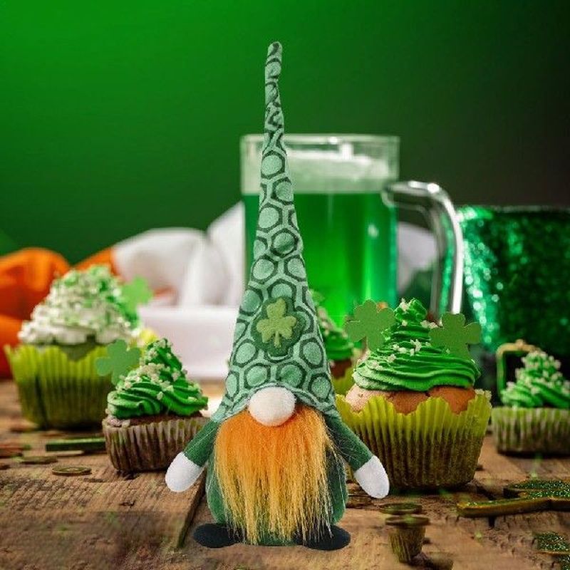 Irish Gnomes St. Patrick’s Day Decorations Faceless Do - 图0