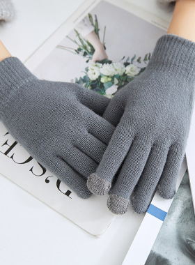 Winter Autumn Gloves Touch Screen Warm Mittens Women Men Cot