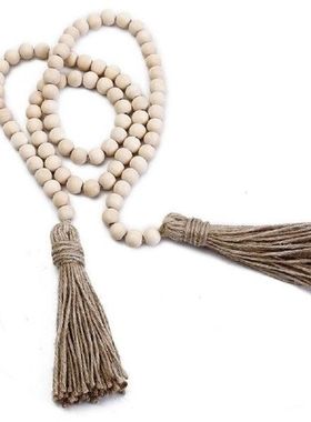 Home Decoration Tassel Pendant Farmhouse Beads 1.48M 148cm