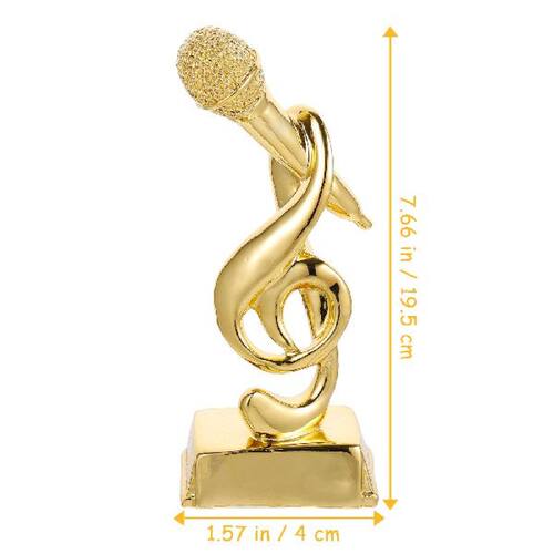 Trophy Microphone Award Party Trophies Music Singing Mic Kar - 图3