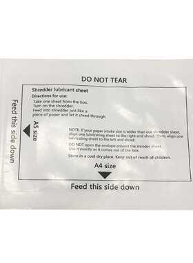 12PCS Paper Shredder Lubricant Sheets Shredder Lubricating O