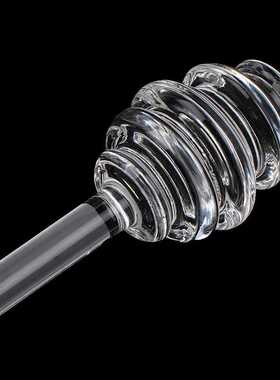 1Pc Honey Spoon Glass Honey Dipper Stick Syrup Dispenser Ser