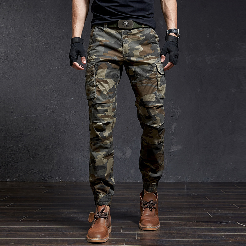 Fashion High Quality Slim Military Camouflage Casual Tactica-图1