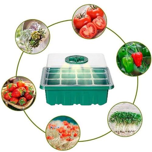 5 Pack Seed Trays Seeding Starter Kits With Humidity Domes - 图2