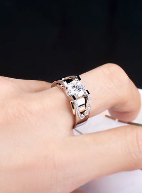 新品新款玫瑰双色戒指锆石戒指朋
