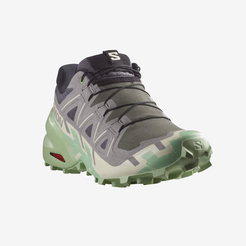 萨洛蒙 SALOMON SPEEDCROSS 6 防滑耐磨 女子跑鞋 475820 - 图1