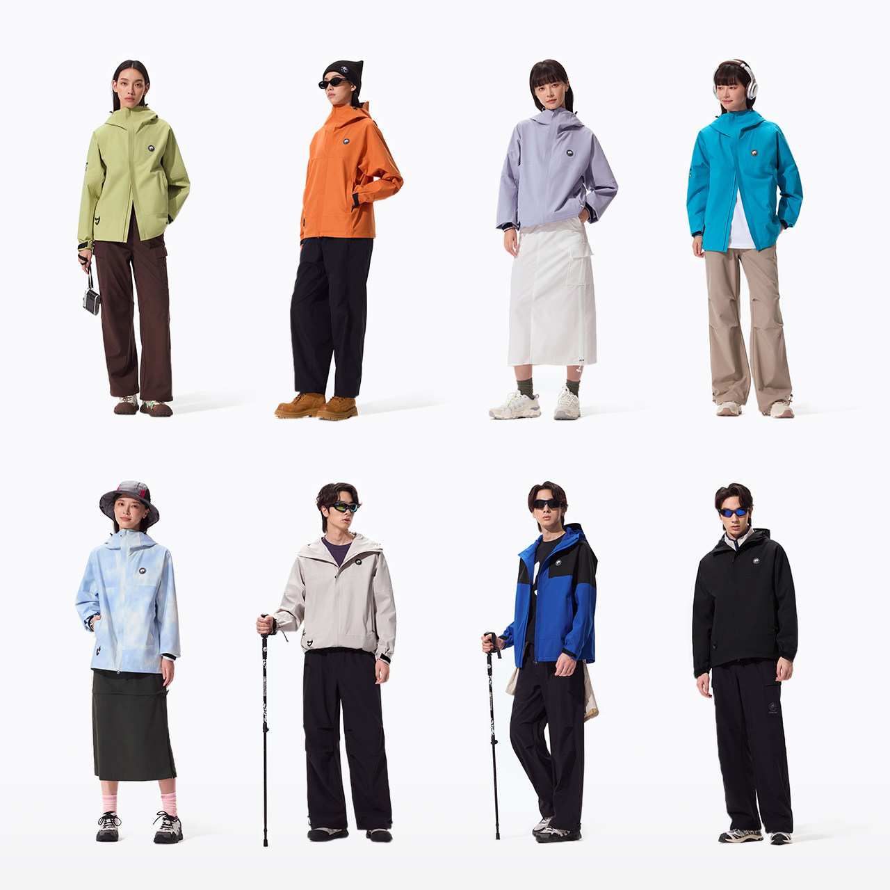 熊猫【雨壳】山系单层冲锋衣2025春夏爆款三防透气轻量户外登山服