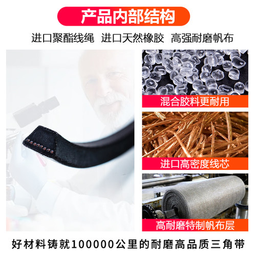 三维三角带A型A1850A1854A1880A1900A1905A1930A1950电机皮带Li - 图2
