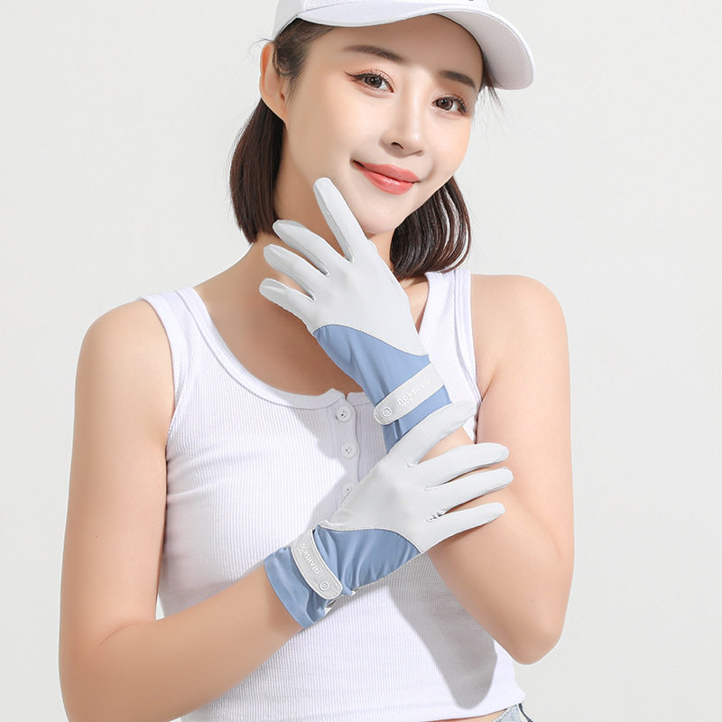 防晒手套女夏季冰感露二指防紫外线薄款手套冰丝硅胶防滑全指手套,淘宝优惠券,粉丝福利购,淘宝优惠卷