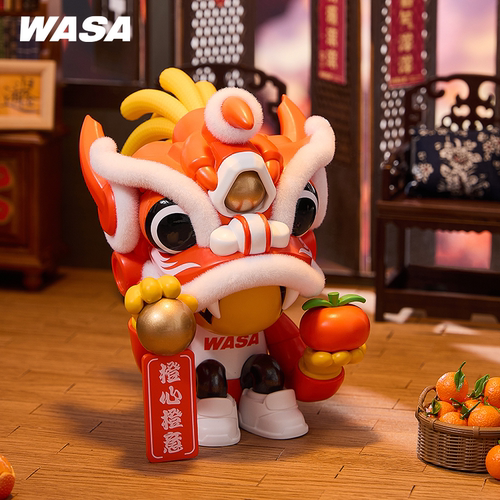 WASA变色龙醒狮开运潮玩盲盒手办新年家居摆件春节招财国潮风礼物 - 图3