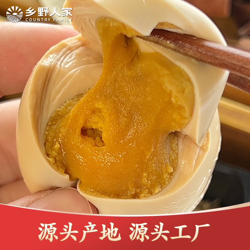 乡野人家麻酱鸡蛋10枚真空装天津蓟州五香麻将咸鸡蛋特产健康熟食