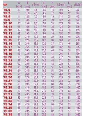 公制两头6x6角弯头中空六角套筒扳手34mm75.34