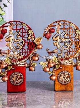 新中式福鹿摆件家居客厅装饰品