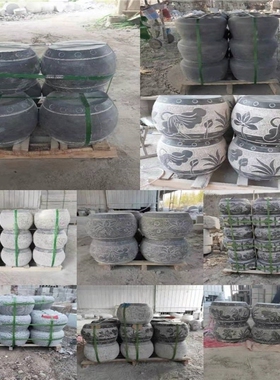 柱础石仿古石雕柱顶石墩子柱基石柱墩石空心石石鼓青石底座柱脚石