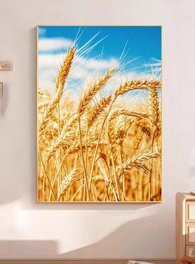 风吹麦浪客厅玄关装饰画