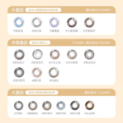 人鱼姬金粉美瞳半年抛2片混血隐形眼镜黑金胶片浪漫循环银珠贝壳 - 图2
