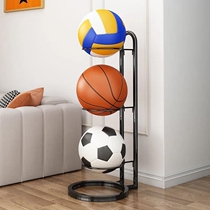 Basketball containing shelf Home Indoor Foot Volleyball Rack Badminton Containing Basket Childrens Ball Shelving Shelving Ball Shelving Shelf