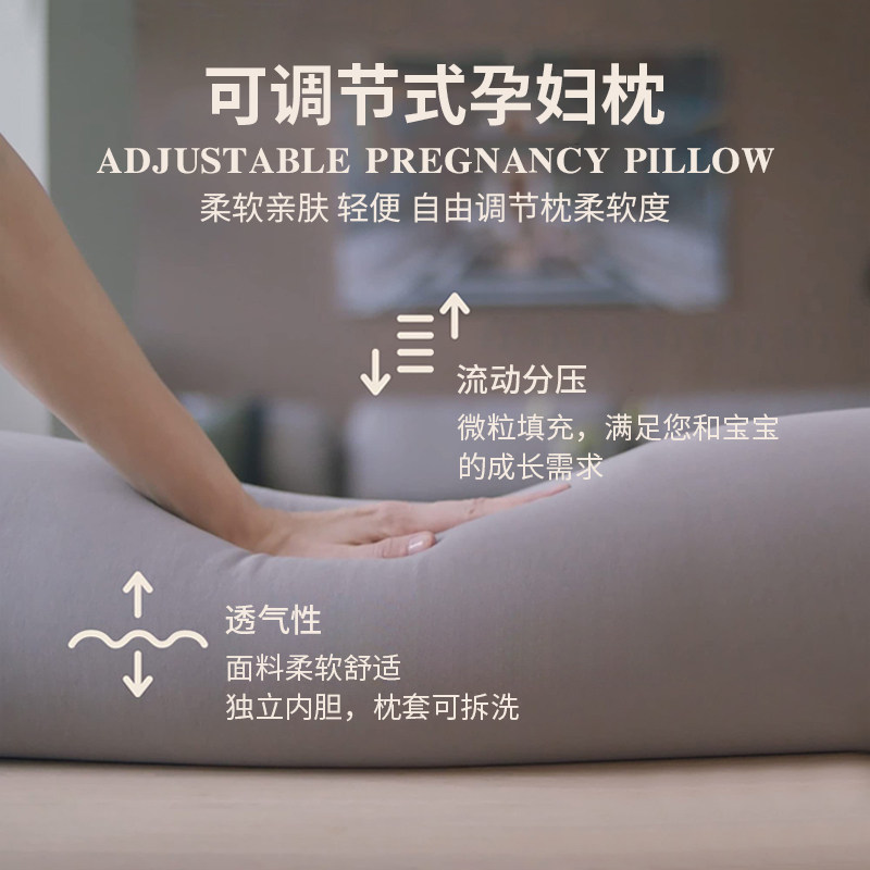 孕妇侧卧枕护腰侧睡托腹怀孕睡觉专用长条形孕妇枕孕晚期睡觉神器