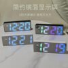 Ins silent digital electronic clock alarm clock luminous mirror student desktop smart simple multifunctional clock desktop