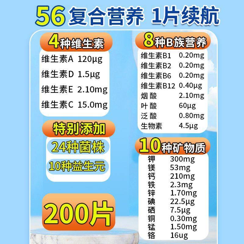 北京同仁堂多种复合维生素矿物质100片钙铁锌镁硒b1b2b6abcde组合,淘宝优惠券,粉丝福利购,淘宝优惠卷