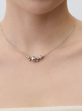 Uns | 925银简约日常春天夏天小球球项链