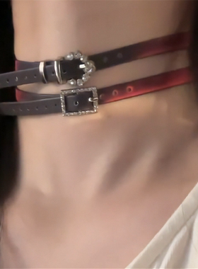 温感变色choker项链细款甜酷项圈