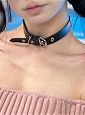 泫雅同款皮带式欧美暗黑系少女