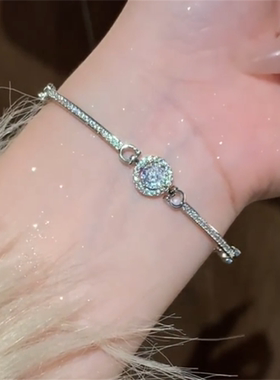 轻奢锆石圆钻手链女款