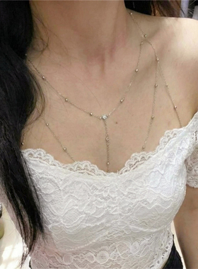 纯欲choker项链辣妹身体链胸链