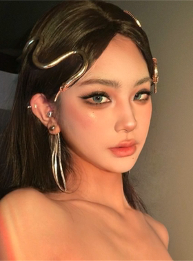 项链女金色蛇形发箍欧美个性多变