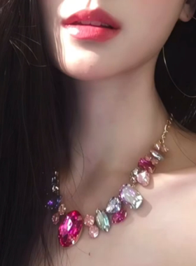 巴克洛宫廷风水钻项链女轻奢贵气