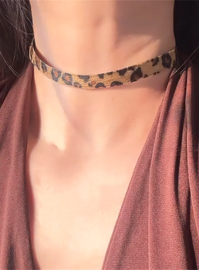 复古豹纹项链女2026年新款