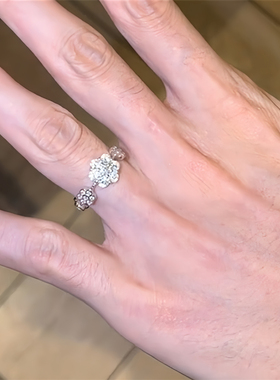 爆闪满钻五花戒指女款