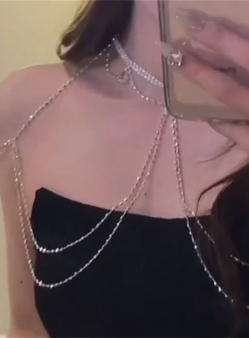 欧美性感胸链女网红比基尼项链