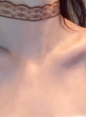 纯欲性感蕾丝choker项圈女y2k