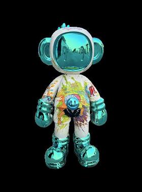 网红卡通潮玩艺术装饰品摆件商场娱乐会所大型落地玻璃钢雕塑定制