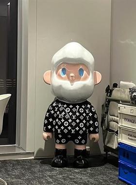 网红男朋友雕塑卡通公仔家里客厅卧室装饰品落地大摆件