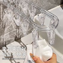 Suction cup folding clothes hanger socks drying rack Balcony Sun Socks Gods home Underpants underwear clip drying clothes hanger