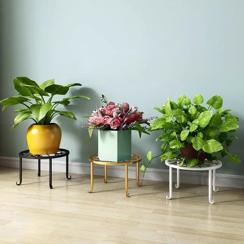 单层花架子客厅落地式阳台室内家用置物架铁艺摆花凳子增高架透气,淘宝优惠券,粉丝福利购,淘宝优惠卷