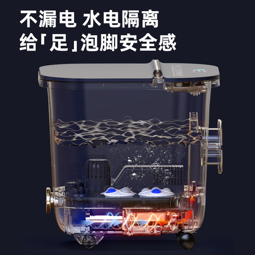 苏泊尔泡脚桶加热恒温足浴盆电动按摩洗脚盆全自动家用中秋节礼品 - 图2